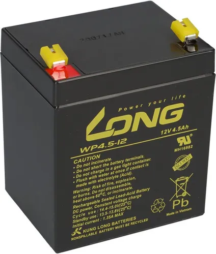 Produktbild Kung Long Kung Long WP4.5-12 12V 4,5Ah AGM Bleiakku Batterie wartungsfrei Bleiakkus