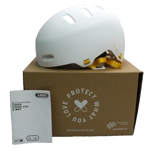 ABUS Fahrradhelm XOXO - Skater-Look Helm für Fahrrad, Skateboard und Scooter - Fahrradhelme mit optimiertem Kinnpolster für sicheren Halt und hohen Komfort, ideal für Jugendliche und Erwachsene.