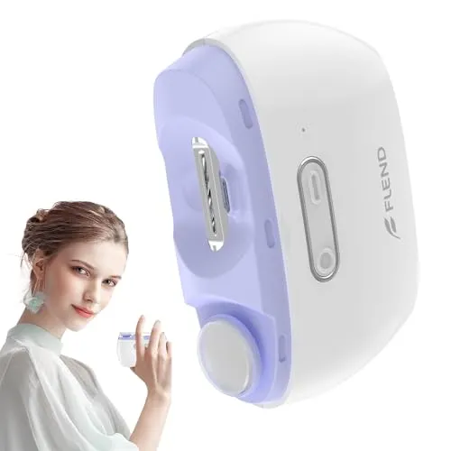 Elektrischer Nagelknipser, 2-in-1-Schneid- und Schleifgerät, elektrischer Nageltrimmer mit 2 Geschwindigkeitsstufen und LED-Licht, elektrischer Nagelknipser für Babys, Kinder, Erwachsene und Senioren