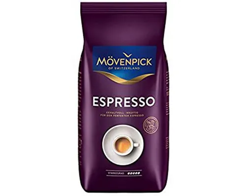 Mövenpick Espresso ganze Bohnen Arabica Robusta 1000g 4er Pack - Genießen Sie den kräftigen Mövenpick Espresso aus 1000g ganzen Bohnen im praktischen 4er Pack. Ideal für Kaffeevollautomaten, überzeugt er mit einer wunderbaren Crema und vollmundigem Geschmack.
