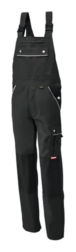 Planam Latzhose Canvas 320 g/qm Größe 56 schwarz - Robuste Latzhose aus strapazierfähigem Canvas, ideal für Handwerk und Industrie, bietet hohen Tragekomfort und Langlebigkeit.