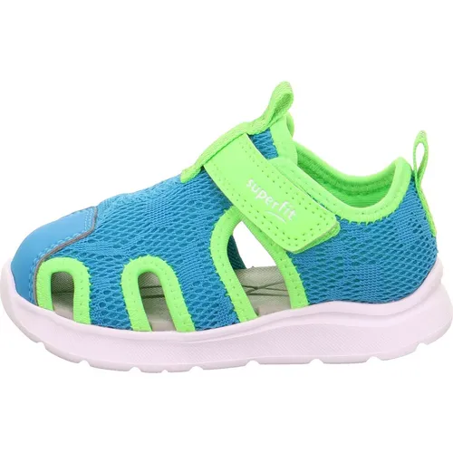 Superfit Wave 1-000481 Sandale, TÜRKIS/HELLGRÜN 8400, 25 EU - Wanderschuhe, wassertauglich und schnelltrocknend, ideal für Abenteuer im Freien mit flexiblem, anpassbarem Riemen für optimalen Halt.