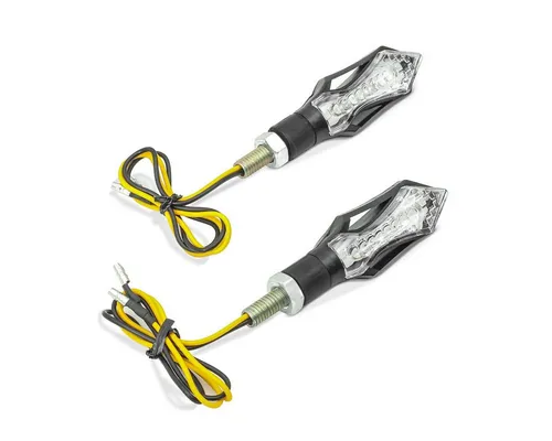 Lauflicht Blinker Motorrad LED Lumitecs BL12 mit E-Prüfzeichen - 2 hochwertige Lenkerendenblinker in anthrazit für universellen Einsatz. Mit E-Prüfzeichen für geprüfte Qualität und Sicherheit beim Fahren.