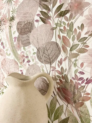 Newroom Vliestapete Amelle Rosa Blumen in pink von Newroom