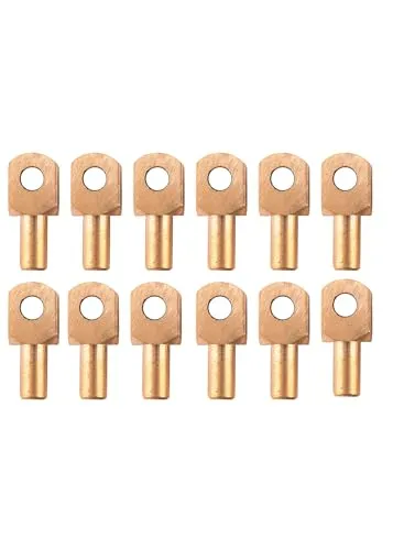 Vervelles Ersatznieten für Beckenhauben - Pack mit 12 Stück - Sonstiges Fahrradzubehör, ideal für die Nachrüstung von Beckenhauben und Reparaturen, leicht zu vernieten und aus robustem Messing gefertigt.