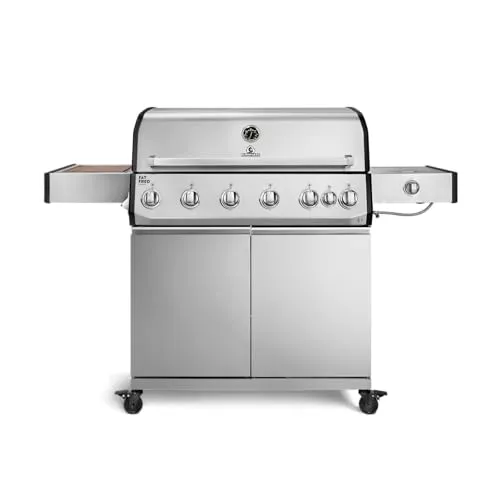 BURNHARD® Gasgrill Fat FRED Deluxe mit 6 Brennern