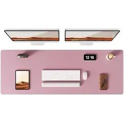Schreibtischunterlage Mauspad Leder XXL Mauve 120 x 43 cm - Die Schreibtischunterlage aus PU-Leder in XXL (120 x 43 cm) bietet großzügigen Platz für Maus und Tastatur. Sie schützt den Tisch vor Kratzern und sorgt mit ihrem eleganten Design für eine stilvolle Arbeitsatmosphäre.