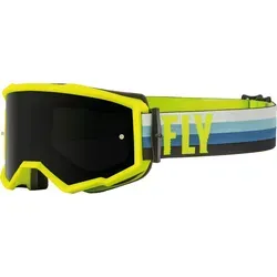 Fly Racing Zone Motocross Brille, blau-gelb für Männer - Leichte und robuste Motocross Brille mit Polyurethan-Rahmen. Die Anti-Kratz- und Anti-Beschlag-Beschichtung sorgt für klare Sicht. Ideal für den Einsatz beim Motocross.