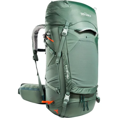 Tatonka Pyrox 40+10 Women - Trekkingrucksack sage green - Rucksäcke für Damen, leichter und robuster Rucksack mit anpassbarem Tragesystem für optimalen Komfort und große Variationsbreite, inklusive Regenhülle für jedes Wetter.