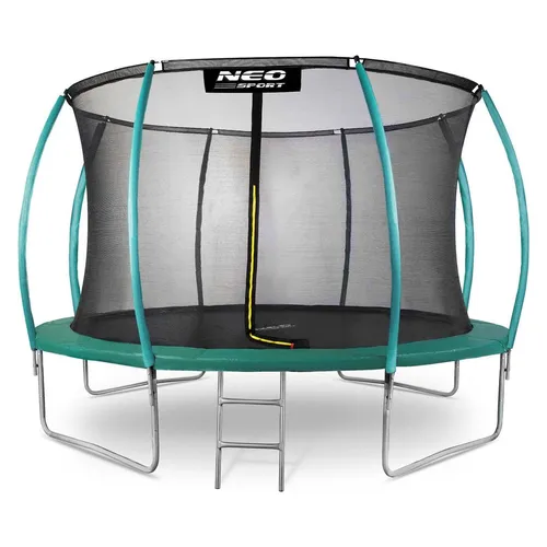 Neo Sport Trampolina NS-12C181 mit Sicherheitsnetz 12.5 FT in grün von Neo Sport