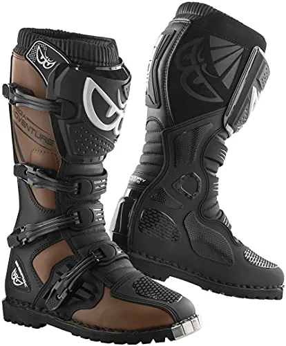 Berik Terrain Adventure Enduro / MX Stiefel Größe 44 - Robuste Motorradstiefel aus 1.68mm Wildleder mit PU-Beschichtung, ideal für Enduro und MX, bieten optimalen Schutz und Komfort.