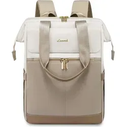 LOVEVOOK Schulrucksack Damen 15,6 Zoll Laptop wasserdicht - Vielseitiger Rucksack für Uni und Büro: Wasserdicht, mit Diebstahlschutz und 14 Taschen für optimale Organisation. Ideal für Laptop und mehr, auch als Handtasche nutzbar.