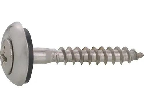 Spenglerschraube 4.5x45 Pozidriv 2 Edelstahl A2 mit Dichtscheibe