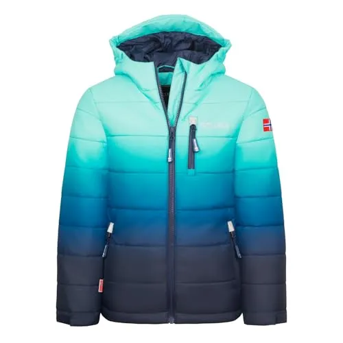 Trollkids Kids Hemsedal Snow Jacket 140, Navy/Aqua von TROLLKIDS