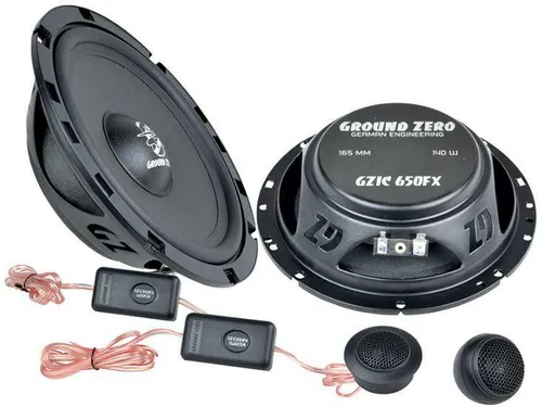 Ground Zero GZIC 650 FX – 2-Wege-Lautsprechersystem - Car-HiFi-Lautsprecher mit beschichteter Papiermembran und Gummi-Sicke für optimalen Klang und Langlebigkeit im Fahrzeug.
