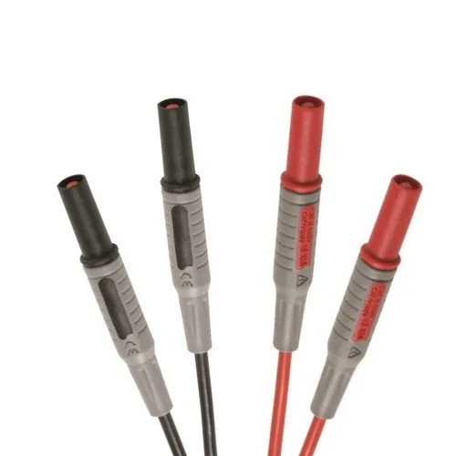 Produktbild Labor Messleitungen m. 4mm Sicherheitssteckern, 1,2m, rot/schwarz, bis 10A/1000V