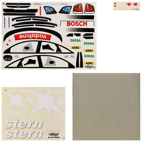 Dekorbogen 1:10 Opel Vectra GTS V8 Stern Frentzen DTM2004 Aufkleber Carson 69088