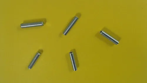 Produktbild 5X Gewindestifte M5x20 Kegelstumpf 45H DIN 913 ISO 4026 Madenschrauben verzinkt