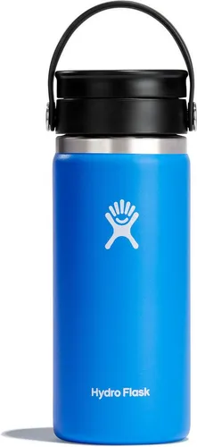 Hydro Flask Trinkflasche Wide Flex Sip Lid - Thermobehälter mit doppelwandiger Vakuumisolierung, hält die Temperatur stundenlang und ermöglicht auslaufsicheres Trinken für unterwegs.