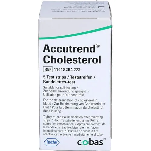 Accutrend Cholesterol Teststreifen 5 ST von ACCUTREND