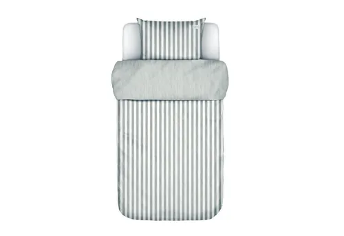Essenza Bettwäsche Mikkeli Perkal, 2-teilig, grau gestreift von Essenza