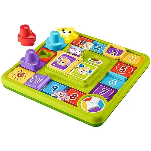 Fisher-Price Lernspaß Motorik-Spielbrett (D) - Gesellschaftsspiel für Kleinkinder, fördert die motorischen Fähigkeiten und bietet bunten Spielspaß.