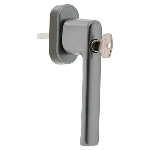 HOPPE Hamburg Fenstergriff 0700S/UD9020-F9 Aluminium Stahl - Fenstersicherung mit geprüfter Einbruchschutzfunktion, automatische Sperrfunktion und variablen Anpassungsmöglichkeiten für mehr Sicherheit in Ihrem Zuhause.