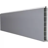 GroJa Einzelprofil Schmal Basicline 180 cm x 15 cm Silbergrau