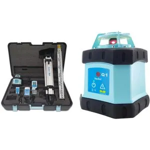 Hedue Rotationslaser R144, Q1, Set, roter 360 Grad Laser, Arbeitsbereich bis Ø 500