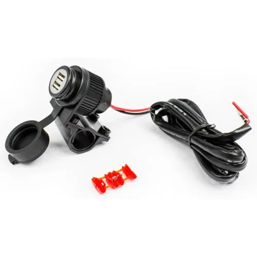 Albrecht USB Dose 73700 USB-Ladegerät - Fahrzeugbatterie-Ladegeräte mit IPX06 Wasserschutzdeckel, ideal für Motorräder. Maximale Ladeleistung von 2000 mA für schnelles Aufladen unterwegs.