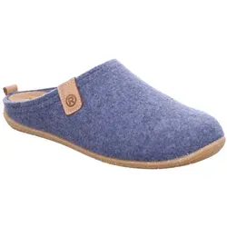 Rohde Damen Pantoffel Softfilz Tivoli-D 6860, Größe 38 EU, Blau - Hausschuhe mit weichem Obermaterial aus recyceltem Filz und wechselbarem Lederfußbett für höchsten Komfort und ein angenehmes Tragegefühl zu Hause.