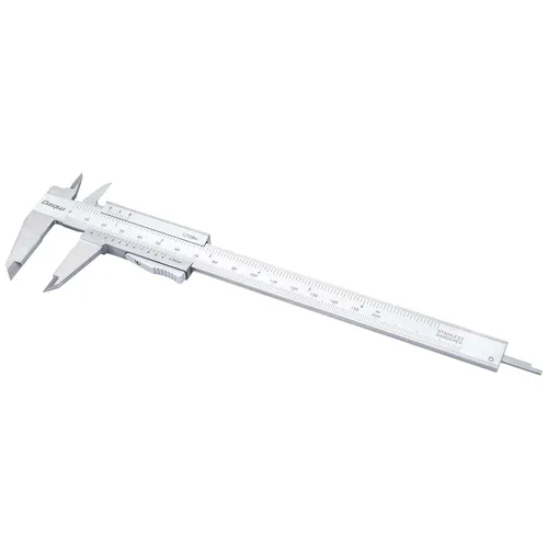Dasqua Monoblock-Messschieber mit Daumenklemme - Präziser Messschieber aus Edelstahl, ideal für exakte Messungen bis 150 mm, leicht und handlich mit praktischer Daumenklemme für komfortables Arbeiten.