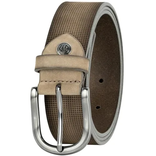 LINDENMANN Damen Gürtel Echt Rindleder taupe, Farbe/Color:grau, Size US/EU:Bundweite 100 cm Gesamtlänge 115 cm W 39.4 XL