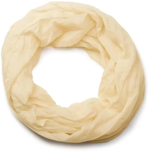 styleBREAKER leichter unifarbener Loop Schlauchschal | Sommerschal aus fließendem Material | Seidiges Halstuch für Damen & Herren | Weich, Luftig & Modisch | 77 x 46 cm, Farbe:Beige