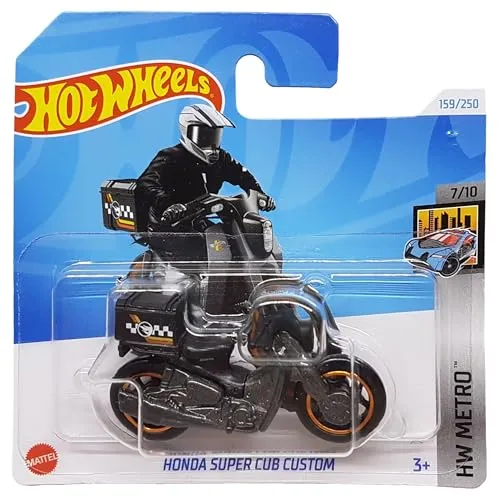 Hot Wheels - Honda Super Cub Custom - HW Metro 7/10 - HTF23 - Short Card - Treasure Hunt - Motorrad - Mattel 2024-1:64