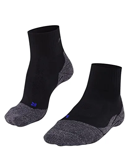 FALKE Herren Wandersocken TK2 Explore Cool Short M Sso Lyocell Funktionsmaterial antiblasen dick 1 Paar, Schwarz Black-Mix 3010, 46-48