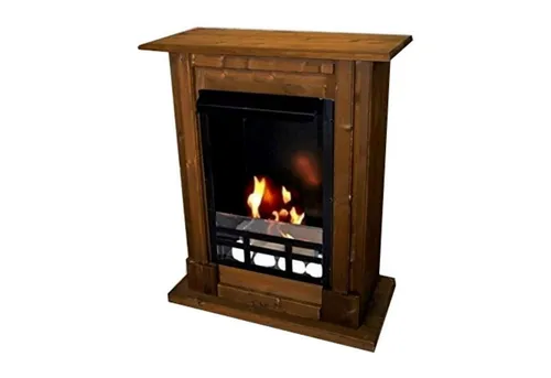 Kaminbau Mierzwa Echtfeuer-Dekokamin Madrid Deluxe - Dekokamin mit regulierbarem Brenner, betrieben mit Brenngel oder Bio-Ethanol für echtes Feuer ohne Rauch und Asche, ideal für gemütliche Abende.