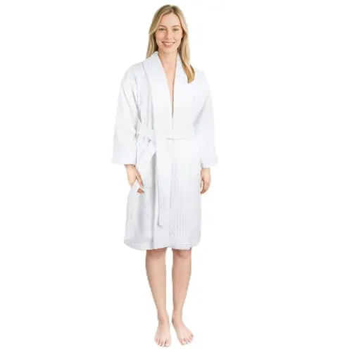 Hammetex Unisex Bademantel aus 100% Baumwolle - Hochwertiger Bademantel für Damen und Herren, 400 g/m² Frottee, weich und saugfähig – ideal für entspannte Momente zu Hause oder in der Sauna.