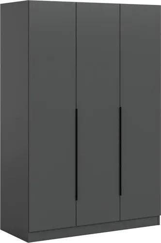 Home affaire Kleiderschrank Skarde – Moderner Schlafzimmerschrank, anthrazit, 120 cm