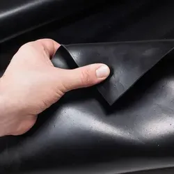 Gummi Antirutsch Bodenmatte SBR Schutzmatte Bodenbelag GLATT Schwarz 1mm Stark 100 cm Breite 340 cm Länge