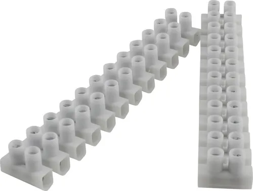Produktbild Unitec 2x Lüsterklemmen Verbindungsklemme 12polig x 1,5-6,00mm² weiß VDE