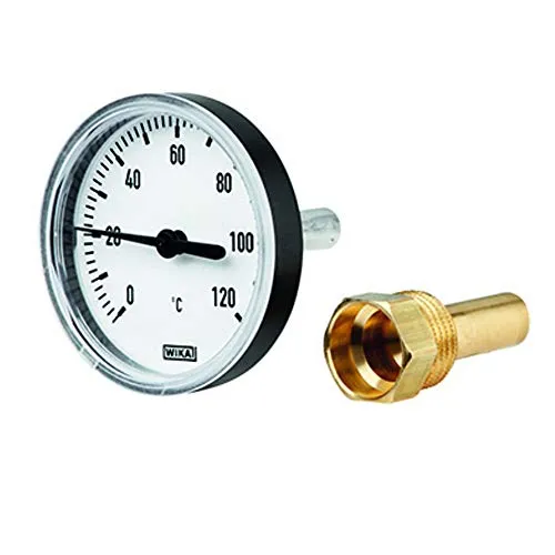 Wika Bimetall Zeigerthermometer Typ A43 Kunststoff 63 mm x 100 mm