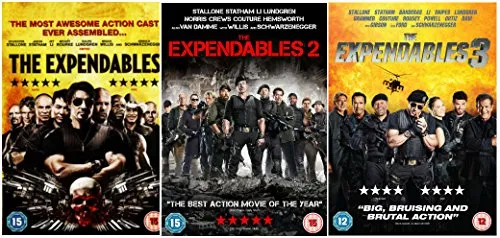 The Expendables Trilogy: The Expendables 1 / The Expendables 2 / The Expendables 3 Complete DVD Collection