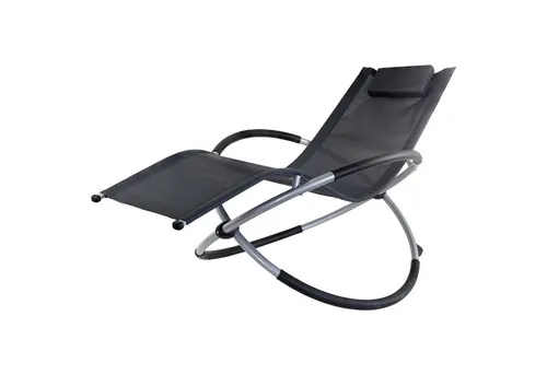 Kingpower Gartenliege Schaukelliege - Faltbar und Ergonomisch - Ergonomische Schaukelliege für Balkon, Garten oder Pool, belastbar bis 150 kg. Ideal zum Entspannen mit gepolsterten Armlehnen und platzsparend faltbar.