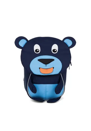 Affenzahn Kleiner Freund Bär Kindergarten-Rucksack - Ergonomischer Rucksack für 1-3 Jährige mit höhenverstellbarem Brustgurt, reflektierenden Elementen und praktischer Ziehzunge für ein Namensschild. Umweltfreundlich aus recycelten PET-Flaschen.