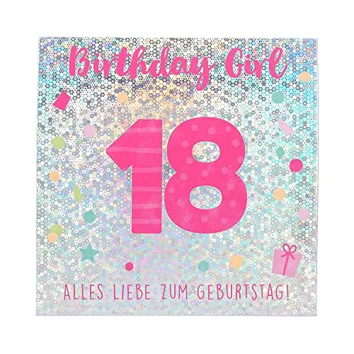 Produktbild Depesche 0011694-001 Pop-up Glückwunschkarte zum 18. Geburtstag, Klappkarte mit Musik, Lichtelementen und einem originellen Spruch, Geburtstagskarte inkl. Umschlag, Format 15,5 x 15,5 cm