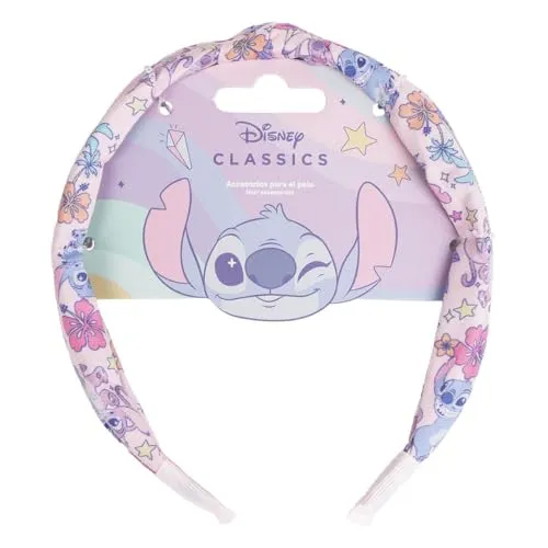Disney Stitch Haarband mit Stichdruck für Mädchen in weiß von Cerdá