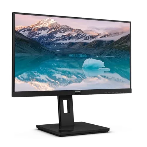 Philips 222S9JML 21.5 Zoll Full HD Monitor - höhenverstellbar, 1920x1080 Auflösung, 75 Hz, USB-C und integrierte Lautsprecher für optimales Multimedia-Erlebnis