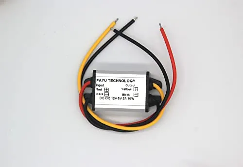 1pcs Spannungswandler 12V auf 5V 3A Auto-Strom Konverter DC-DC- Buck Converter Modul Abwärtsmodul LED Display Netzteil Transformator Wandler Buck Konverter Step down Converter (12V bis 5V 3A)