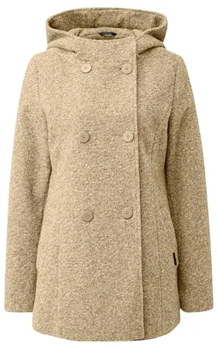 QS Damen 2171400 Outdoor Jacke XL - Funktionsjacke mit Regular Fit, ideal für Outdoor-Aktivitäten, ausgestattet mit einem praktischen Reverkragen und Knopfverschluss.